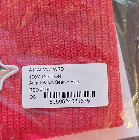 Fiorucci ANGELS BEANIE hat red New - Picture 10 of 14